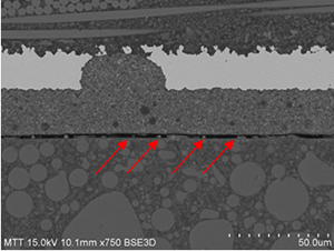 IC delamination failure