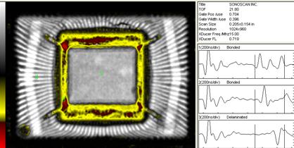 扫描超声波检查IC内部缺陷