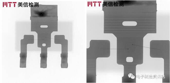 正常三极管X-ray检查形貌
