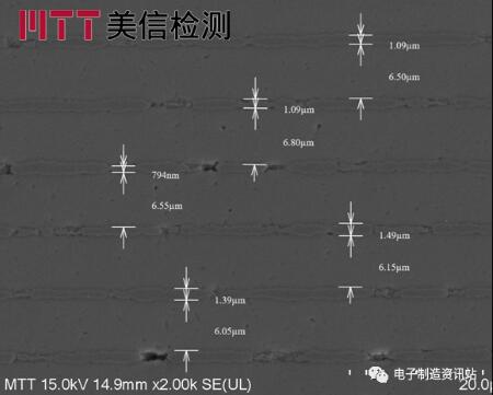 样品03内电极、介质层尺寸