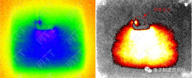 失效样品thermal EMMI定位形貌