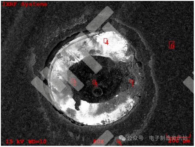 NG1（coating工序后）失效位置孔环表面SEM图片